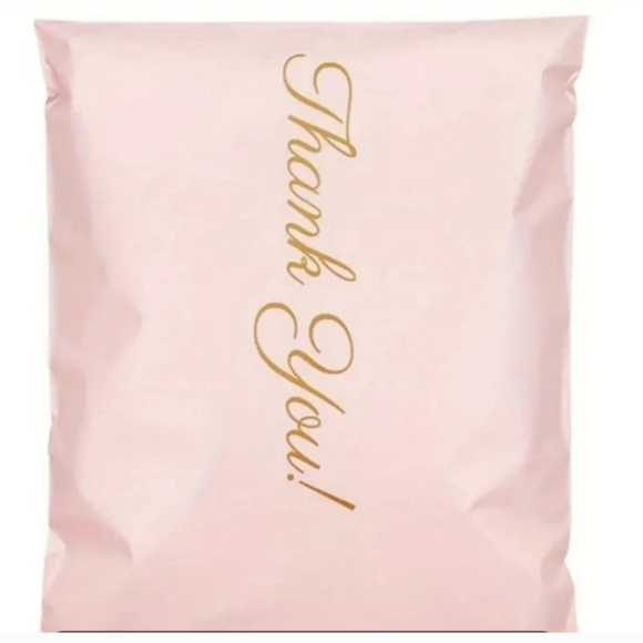 Pink THANK YOU Polymailer Waterproof Tearproof Mailing Bags Small Qty 25hp🔥🔥🔥 - Picture 3 of 6